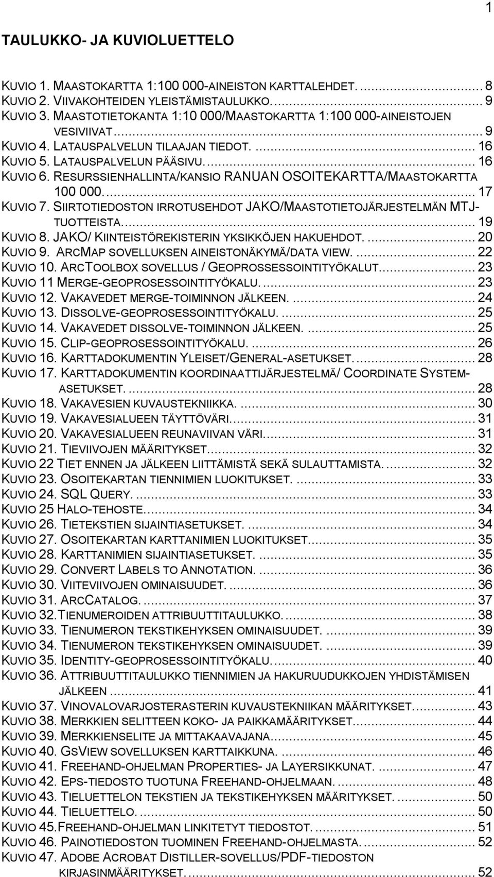 RESURSSIENHALLINTA/KANSIO RANUAN OSOITEKARTTA/MAASTOKARTTA 100 000.... 17 KUVIO 7. SIIRTOTIEDOSTON IRROTUSEHDOT JAKO/MAASTOTIETOJÄRJESTELMÄN MTJ- TUOTTEISTA.... 19 KUVIO 8.