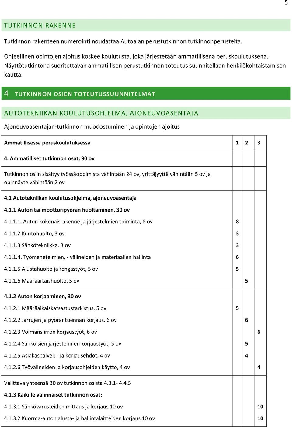 Näyttötutkintona suoritettavan ammatillisen perustutkinnon toteutus suunnitellaan henkilökohtaistamisen kautta.