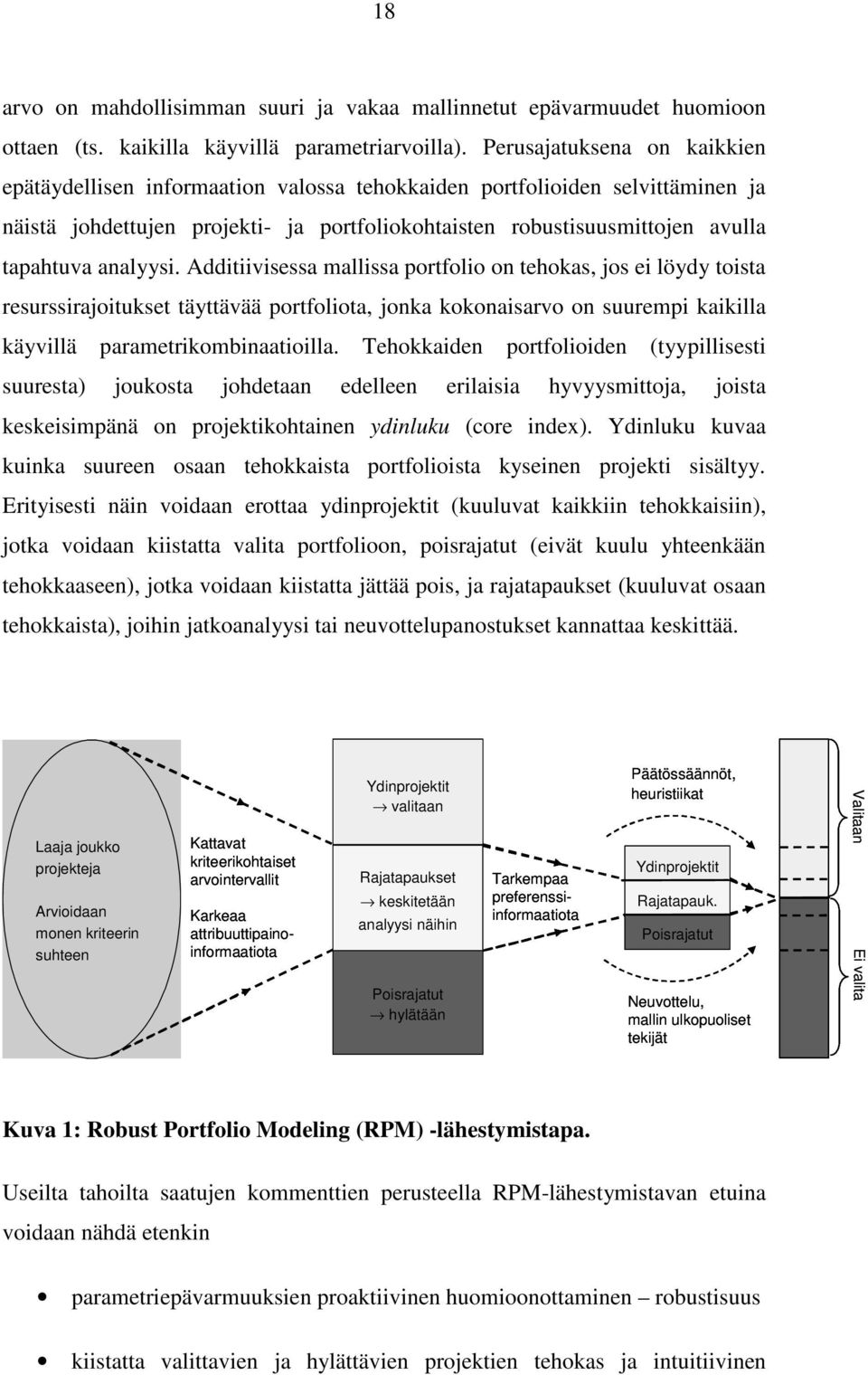 analyysi. Additiivisessa mallissa portfolio on tehokas, jos ei löydy toista resurssirajoitukset täyttävää portfoliota, jonka kokonaisarvo on suurempi kaikilla käyvillä parametrikombinaatioilla.