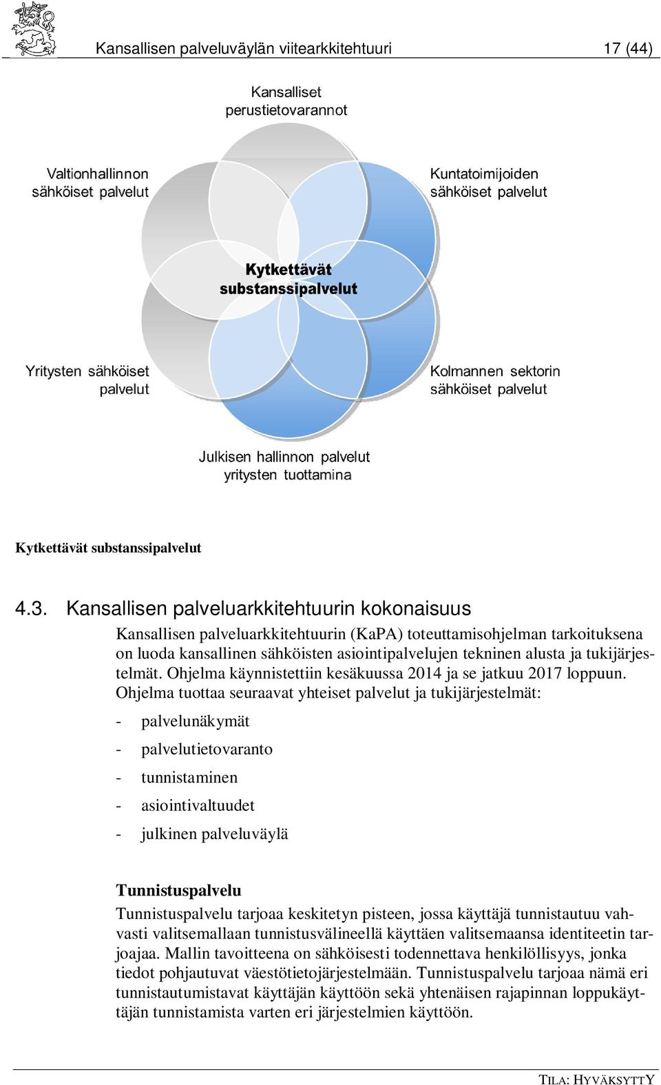 tukijärjestelmät. Ohjelma käynnistettiin kesäkuussa 2014 ja se jatkuu 2017 loppuun.