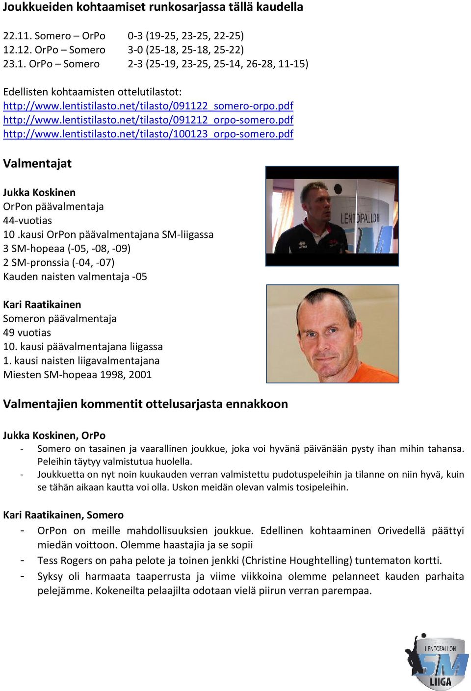 pdf Valmentajat Jukka Koskinen n päävalmentaja 44-vuotias 10.
