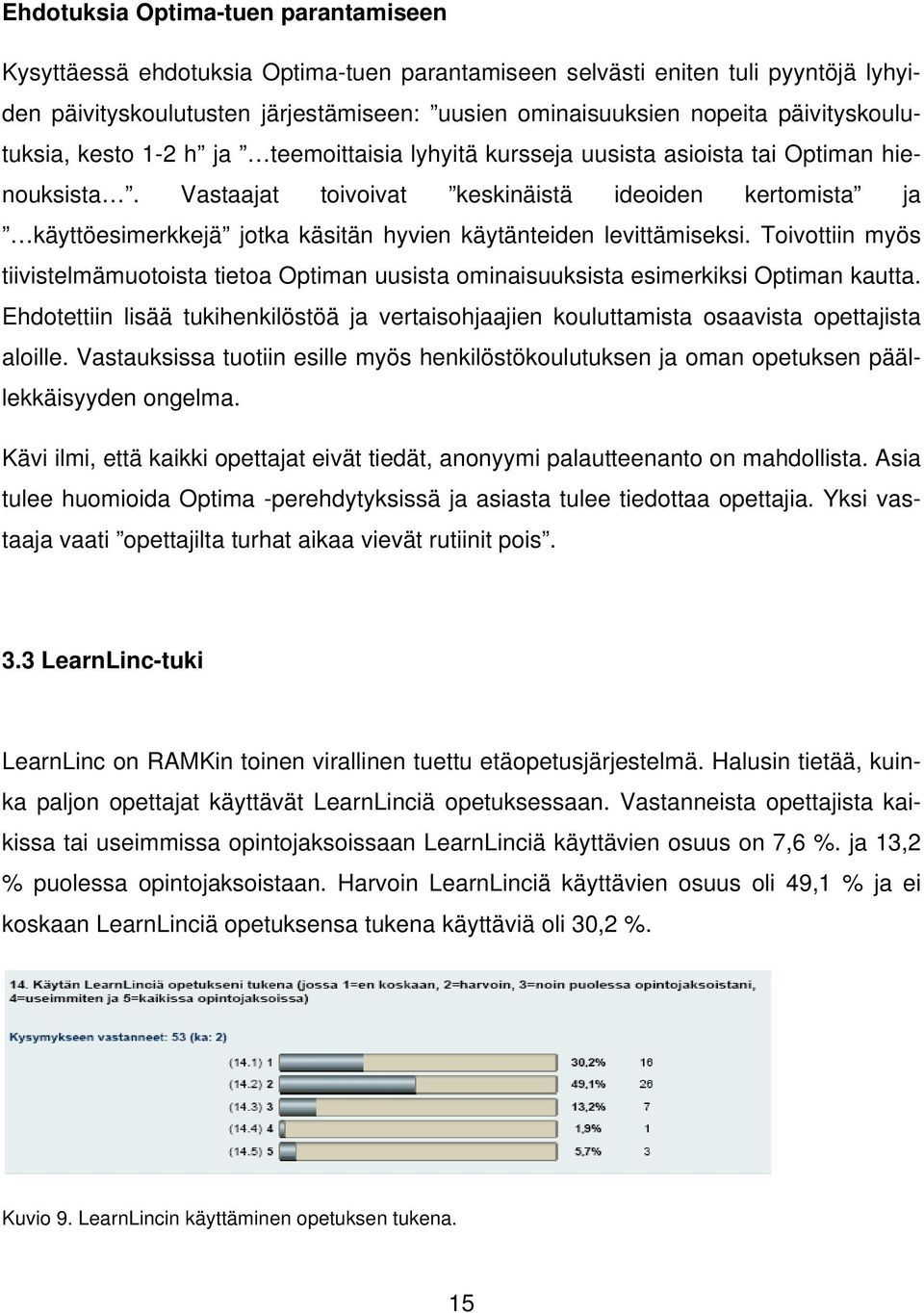 Vastaajat toivoivat keskinäistä ideoiden kertomista ja käyttöesimerkkejä jotka käsitän hyvien käytänteiden levittämiseksi.