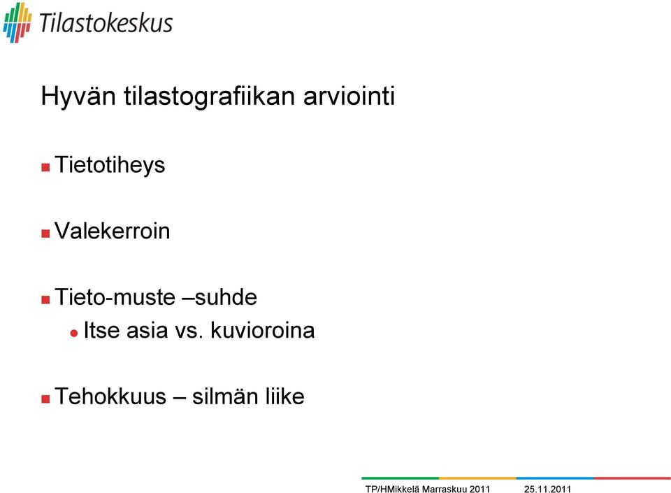 Valekerroin Tieto-muste suhde