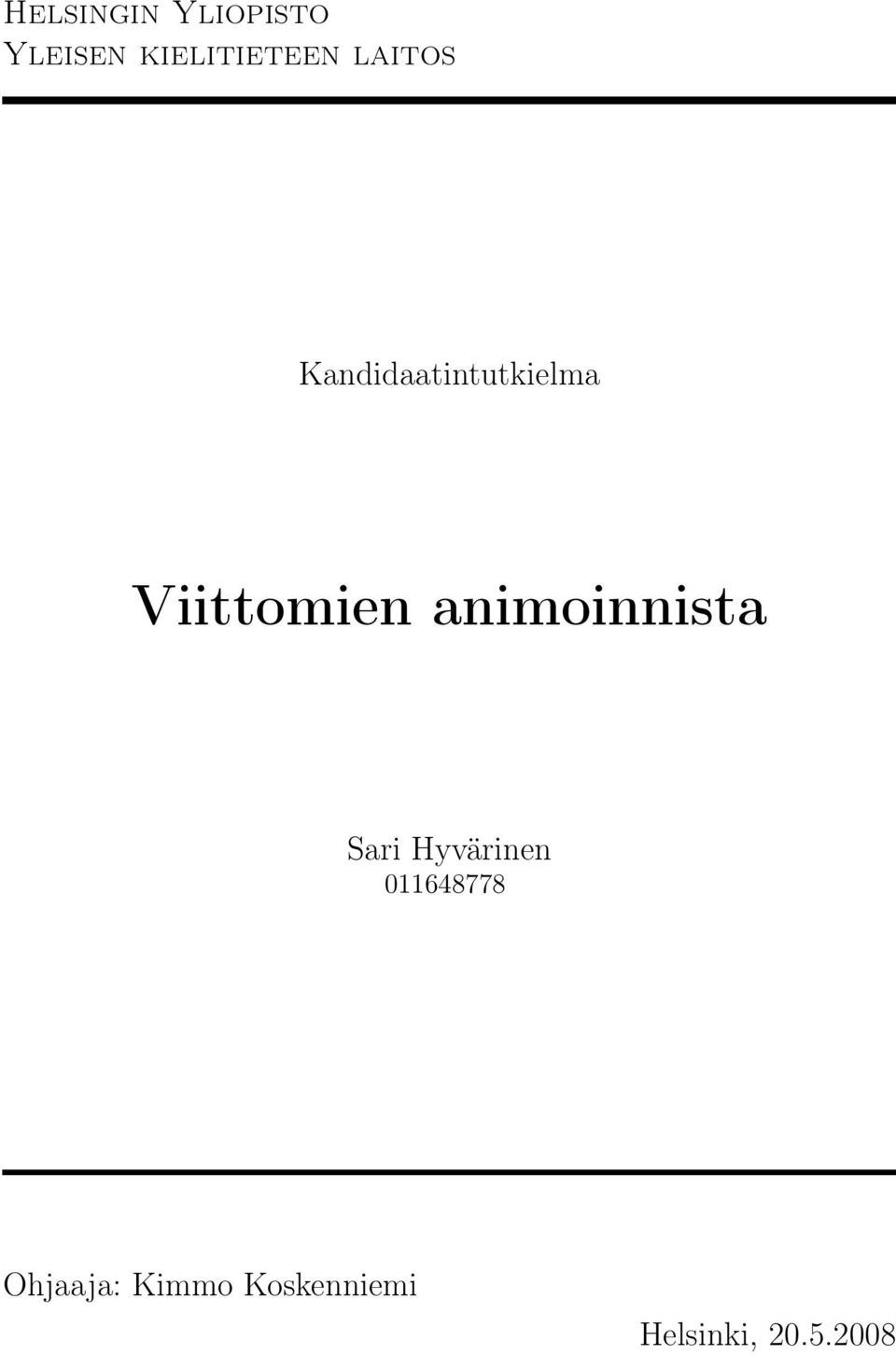 animoinnista Sari Hyvärinen 011648778