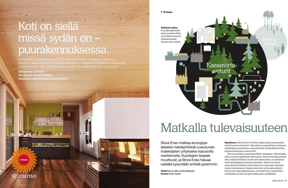 kohtuullisilla kustannuksilla. Nyt saatavana myös moduuleina! storaenso.com/clt storaenso.com/modules facebook.