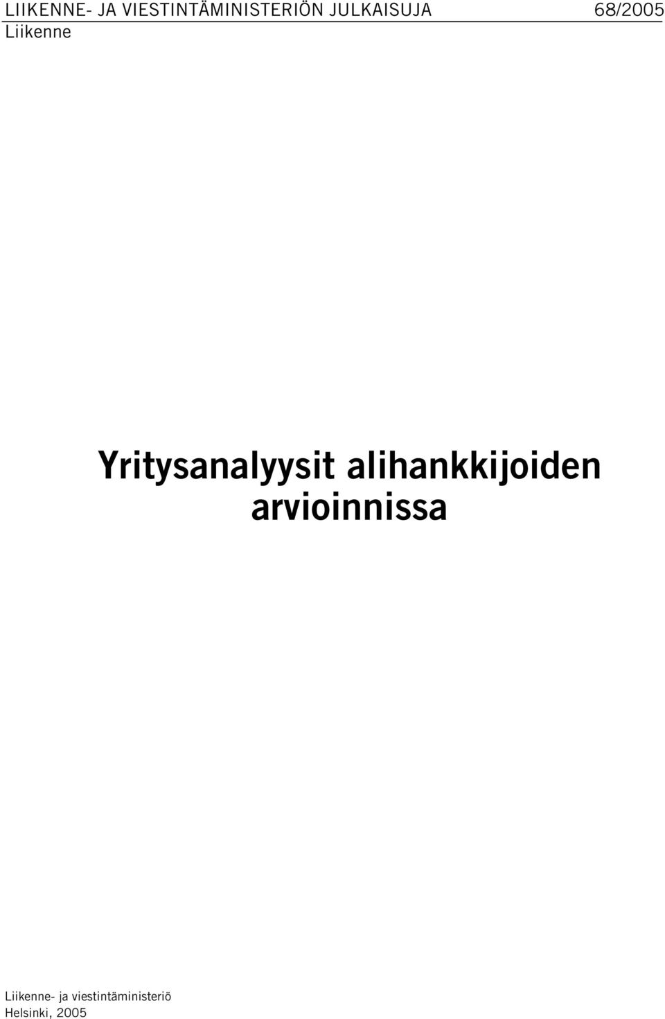 Yritysanalyysit alihankkijoiden