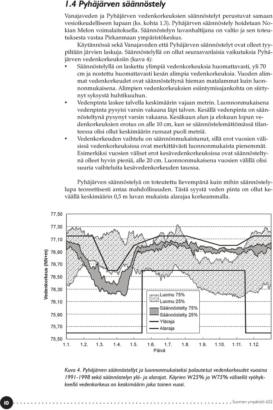 Käytännössä sekä Vanajaveden että Pyhäjärven säännöstelyt ovat olleet tyypiltään järvien laskuja.