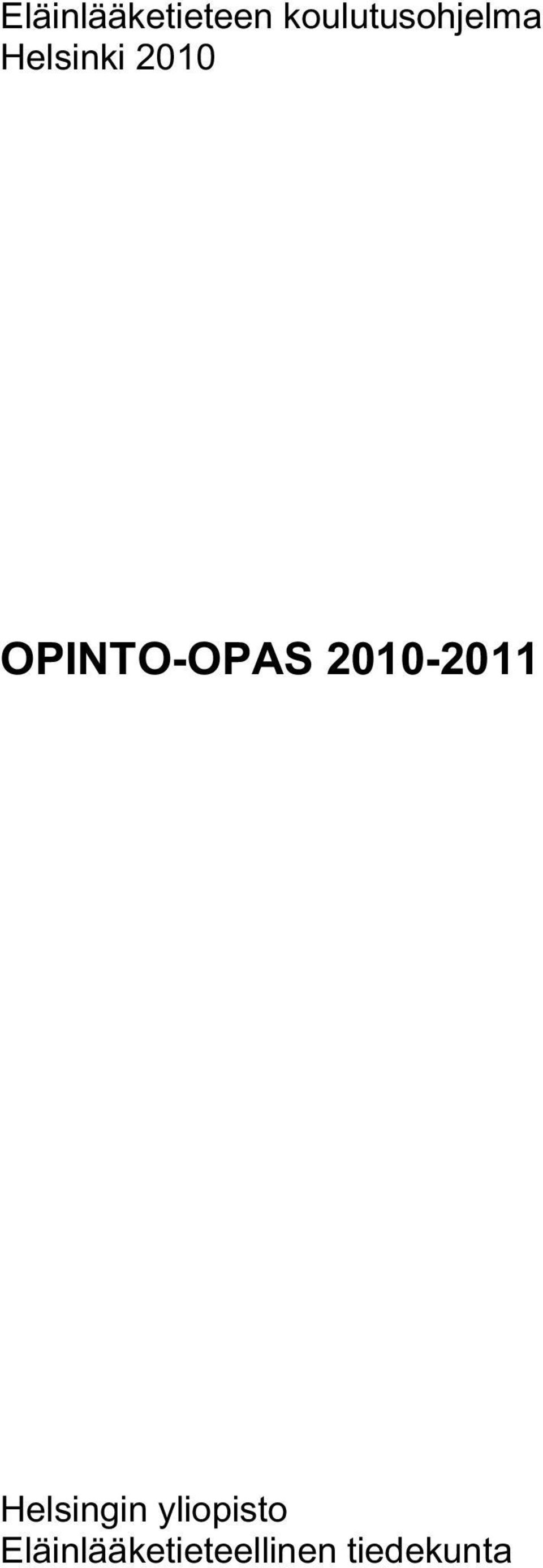 OPINTO-OPAS 2010-2011