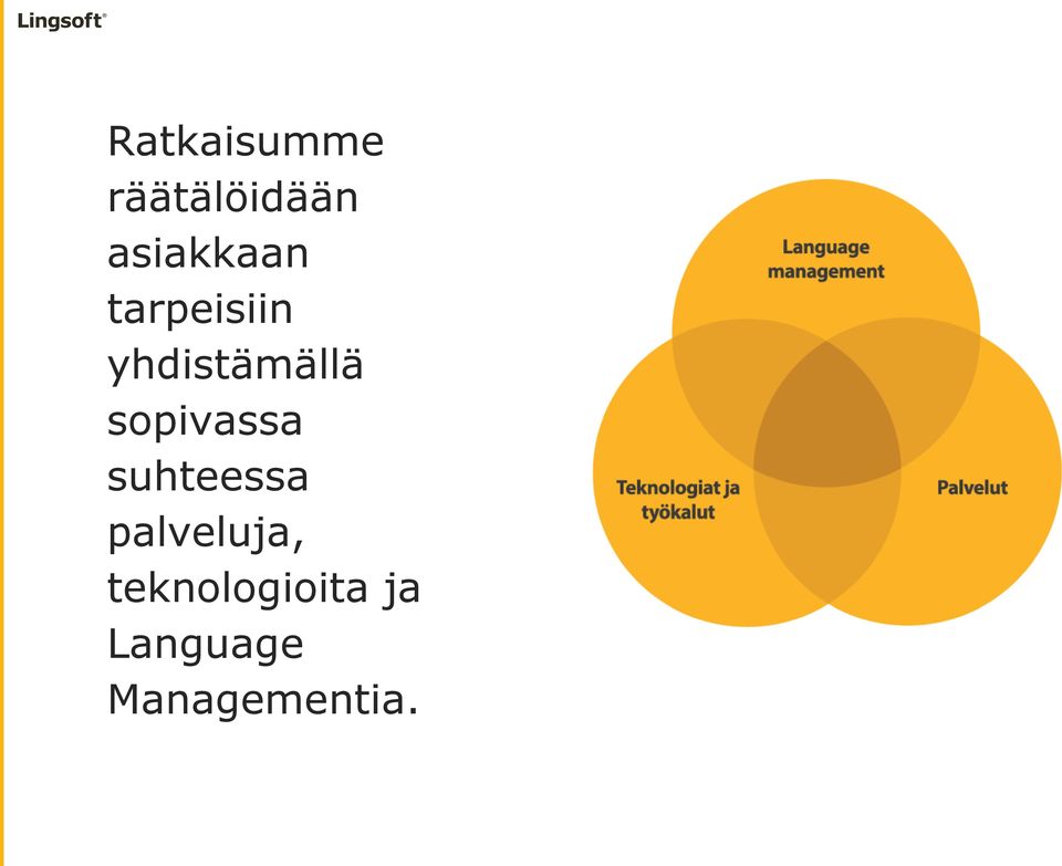 yhdistämällä sopivassa suhteessa