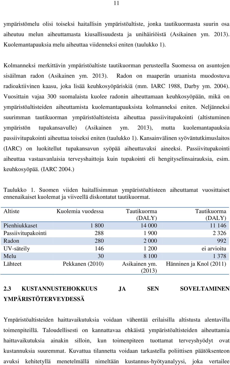 Radon on maaperän uraanista muodostuva radioaktiivinen kaasu, joka lisää keuhkosyöpäriskiä (mm. IARC 1988, Darby ym. 2004).