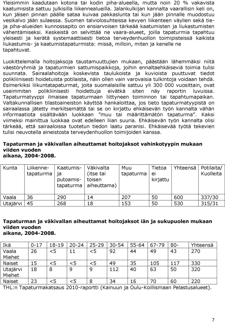 Suomen talviolosuhteissa kevyen liikenteen väylien sekä tieja piha-alueiden kunnossapito on ensiarvoisen tärkeää kaatumisten ja liukastumisten vähentämiseksi.