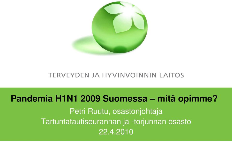 Petri Ruutu, osastonjohtaja