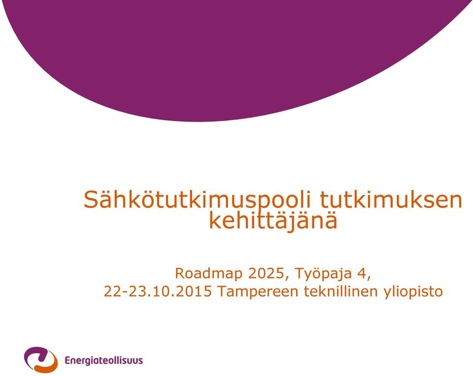 Roadmap 2025, Työpaja 4,