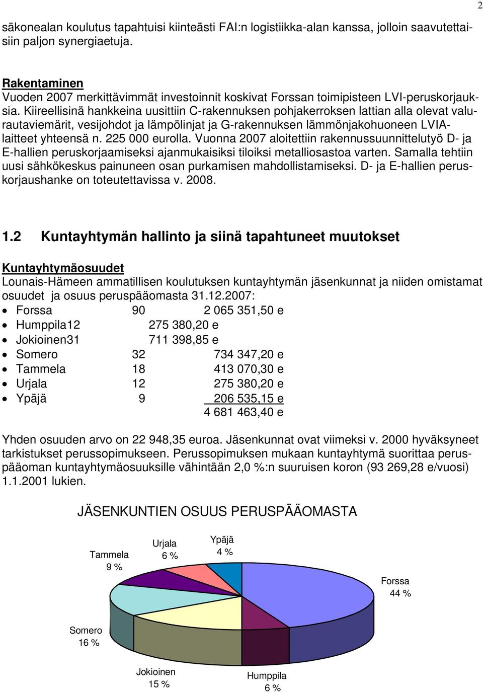 Kiireellisinä hankkeina uusittiin C-rakennuksen pohjakerroksen lattian alla olevat valurautaviemärit, vesijohdot ja lämpölinjat ja G-rakennuksen lämmönjakohuoneen LVIAlaitteet yhteensä n.