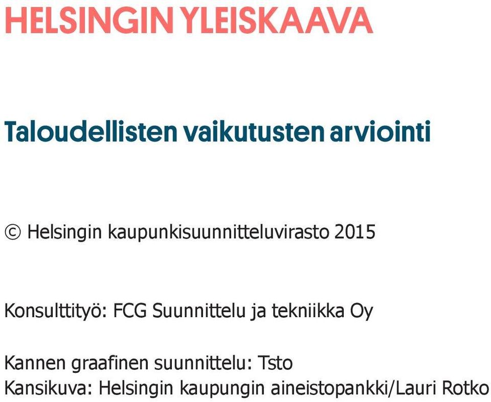 Suunnittelu ja tekniikka Oy Kannen graafinen suunnittelu: