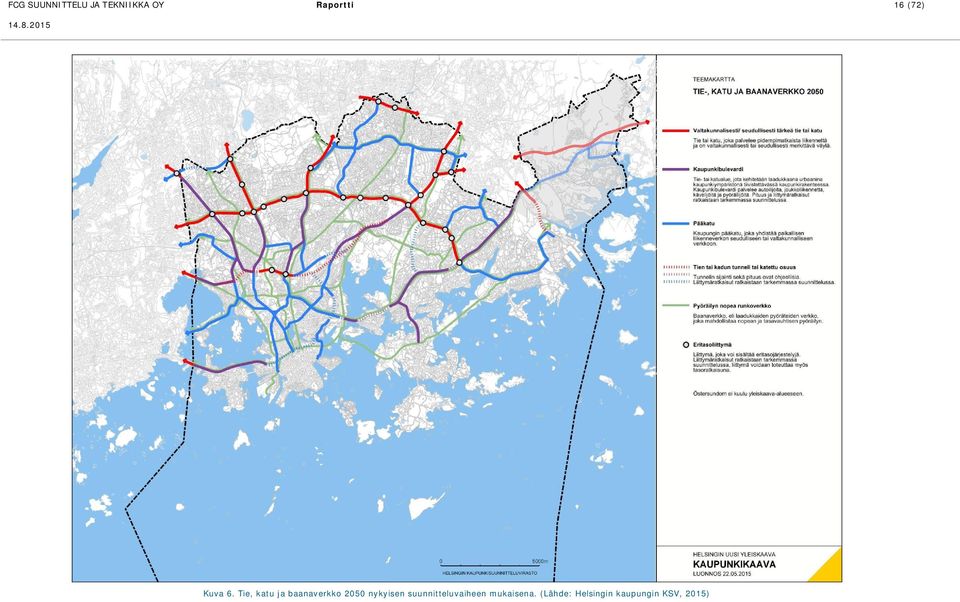 Tie, katu ja baanaverkko 2050 nykyisen