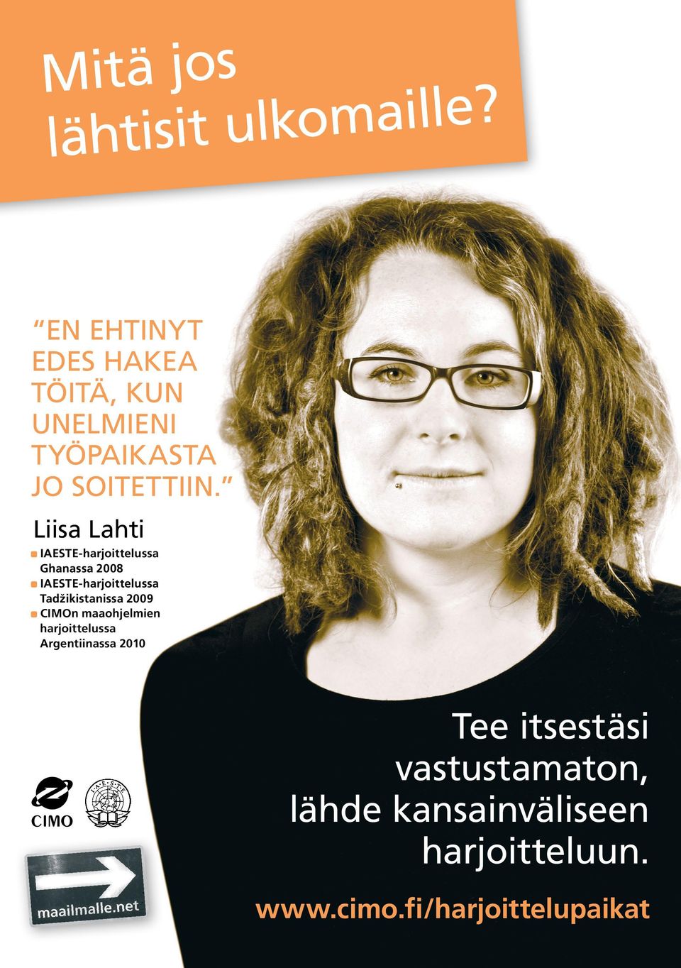 Liisa Lahti IAESTE-harjoittelussa Ghanassa 2008 IAESTE-harjoittelussa