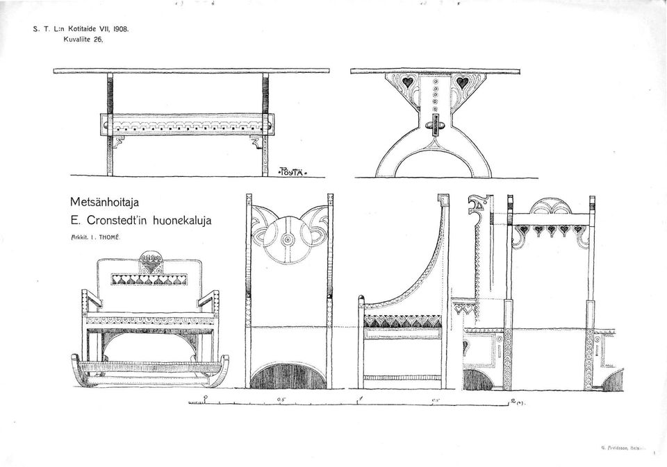 Cronstedfin huonekaluja Prkkit. I. THOME. Ä y.