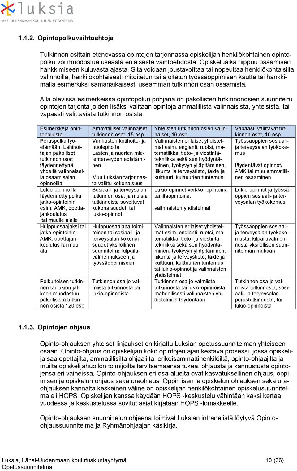 Sitä vidaan justavittaa tai npeuttaa henkilökhtaisilla valinnilla, henkilökhtaisesti mititetun tai ajitetun työssäppimisen kautta tai hankkimalla esimerkiksi samanaikaisesti useamman tutkinnn san