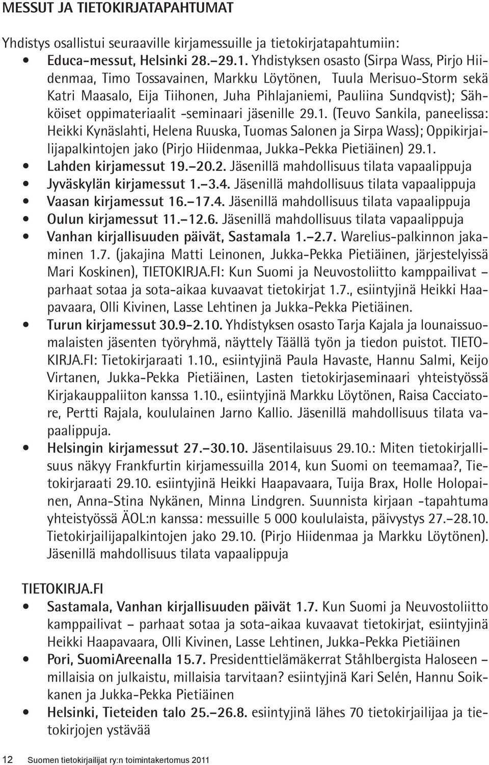 oppimateriaalit -seminaari jäsenille 29.1.