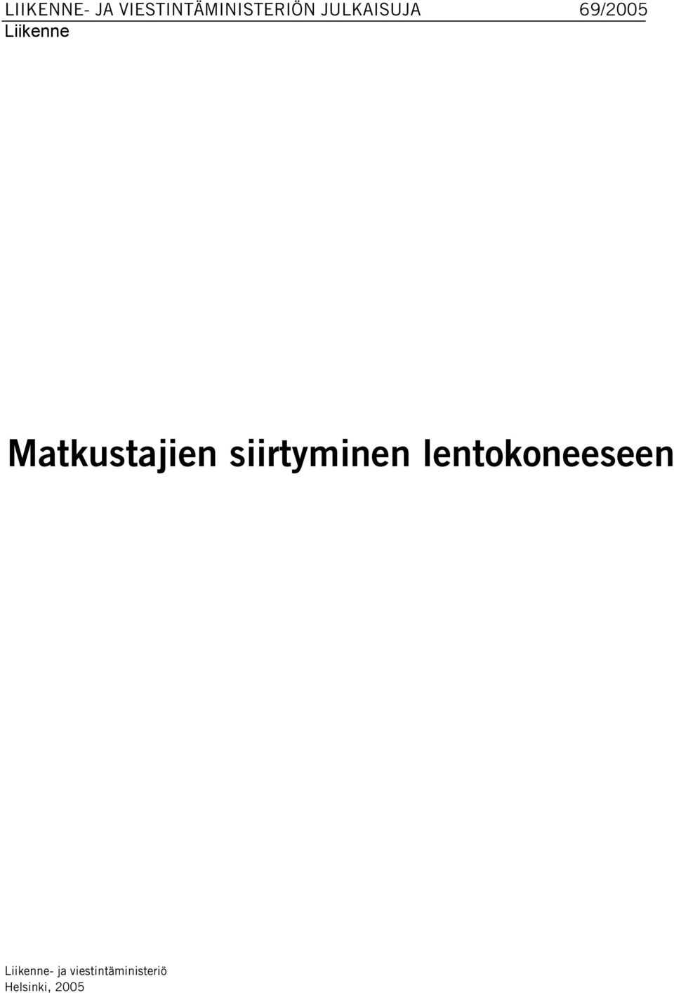 Matkustajien siirtyminen