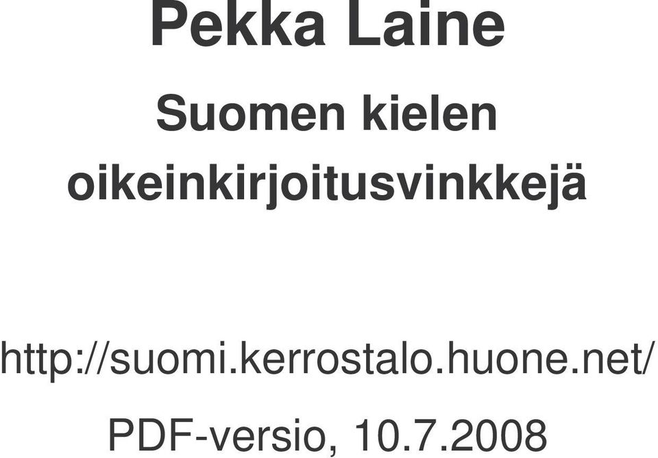 http://suomi.kerrostalo.