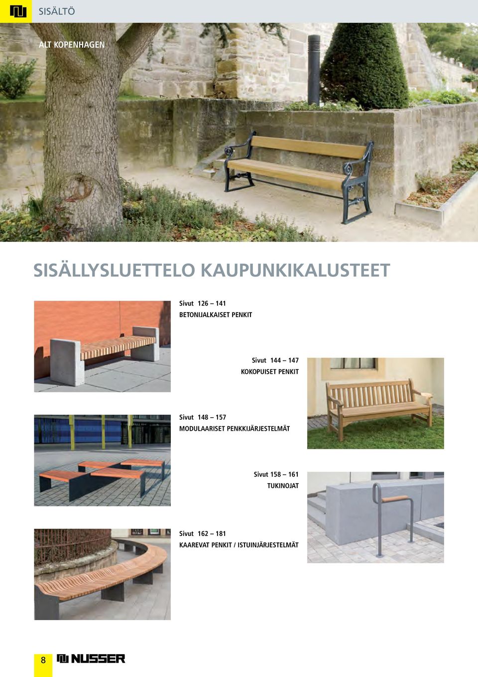 PENKIT Sivut 148 157 MODULAARISET PENKKIJÄRJESTELMÄT Sivut 158