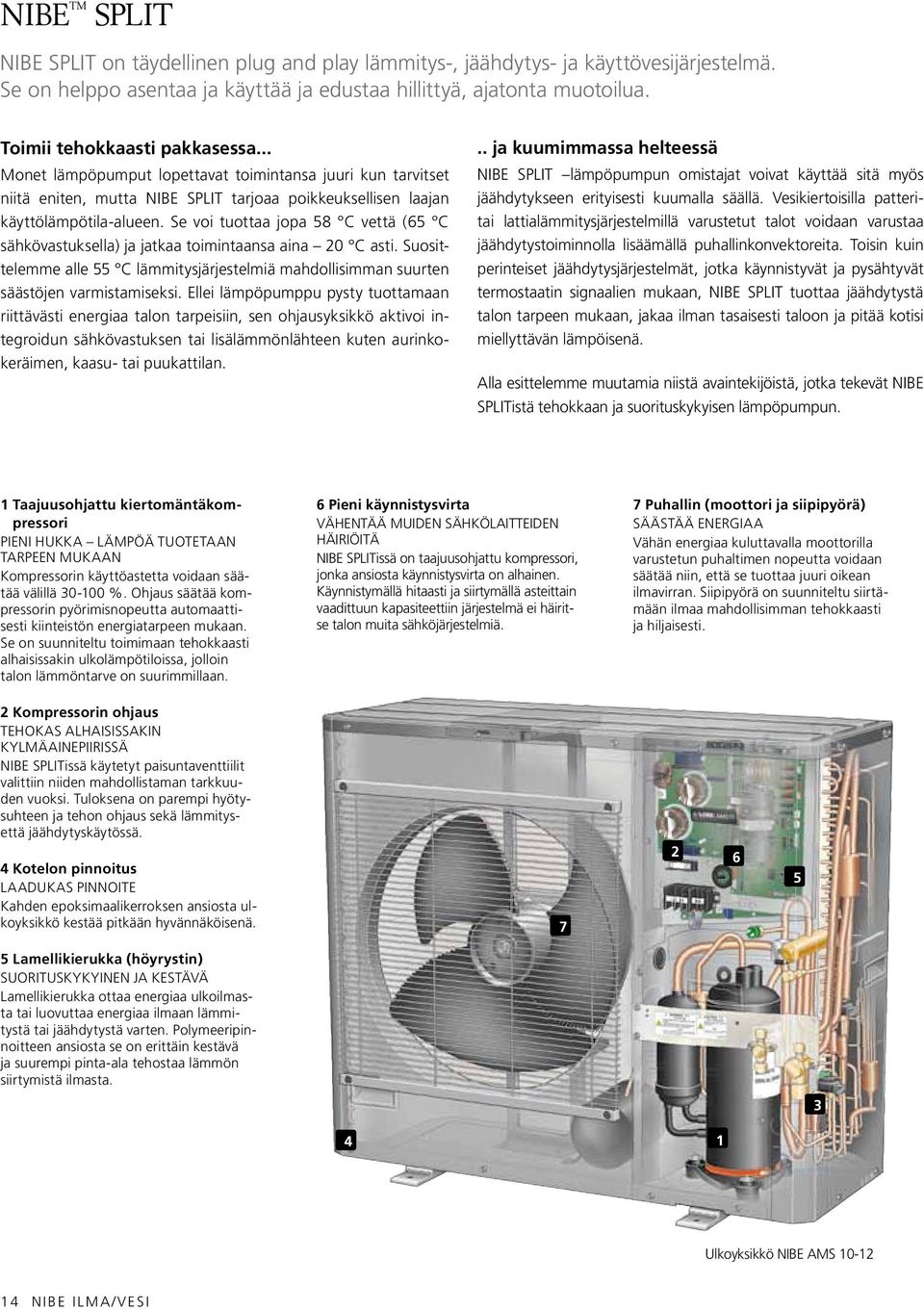 Se voi tuottaa jopa 58 C vettä (65 C sähkövastuksella) ja jatkaa toimintaansa aina 20 C asti. Suosittelemme alle 55 C lämmitysjärjestelmiä mahdollisimman suurten säästöjen varmistamiseksi.