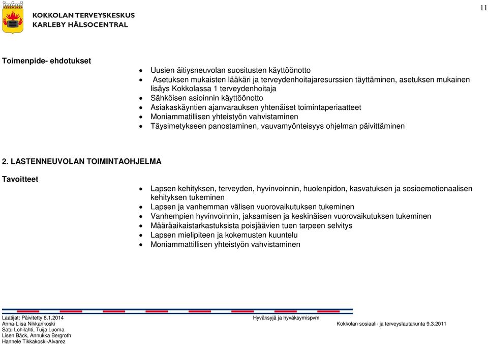 päivittäminen 2.