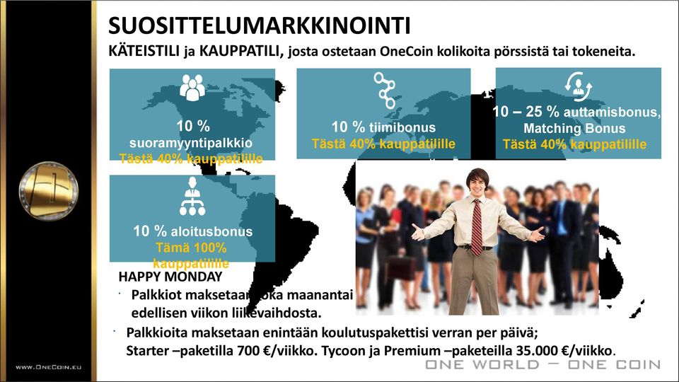 Tästä 40% kauppatilille 10 % aloitusbonus Tämä 100% kauppatilille HAPPY MONDAY Palkkiot maksetaan joka maanantai edellisen viikon