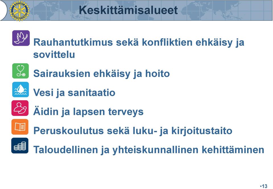 sanitaatio Äidin ja lapsen terveys Peruskoulutus sekä