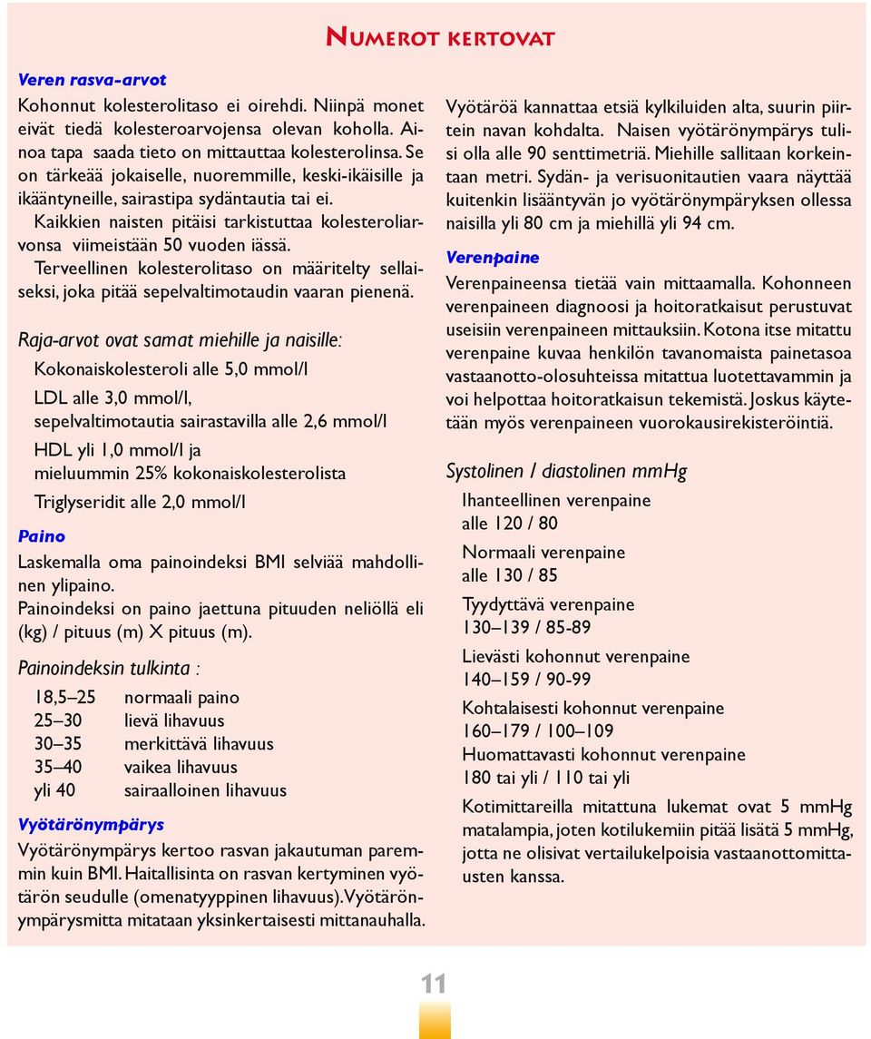 Terveellinen kolesterolitaso on määritelty sellaiseksi, joka pitää sepelvaltimotaudin vaaran pienenä.