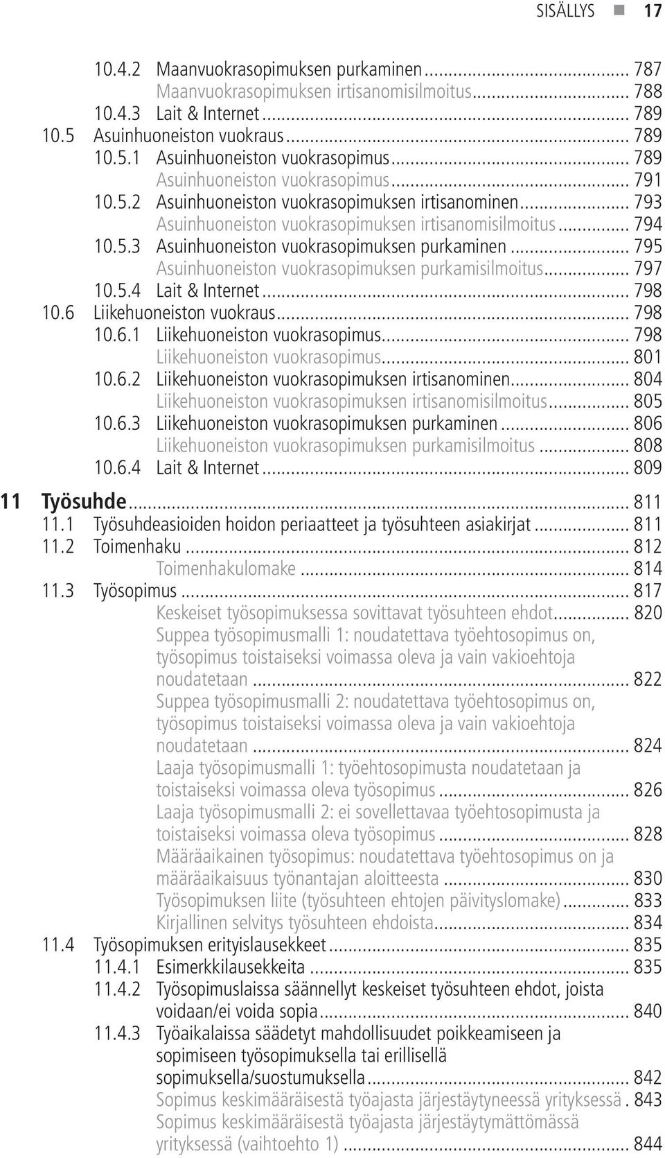 .. 795 Asuinhuoneiston vuokrasopimuksen purkamisilmoitus... 797 10.5.4 Lait & Internet... 798 10.6 Liikehuoneiston vuokraus... 798 10.6.1 Liikehuoneiston vuokrasopimus.