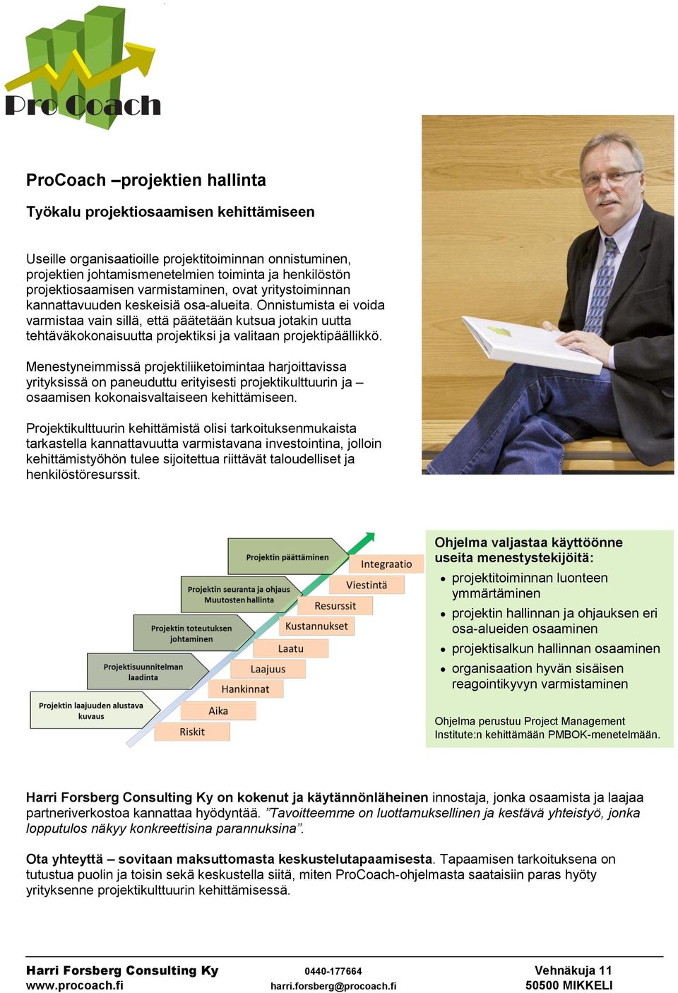 Onnistumista ei voida varmistaa vain sillä, että päätetään kutsua jotakin uutta tehtäväkokonaisuutta projektiksi ja valitaan projektipäällikkö.