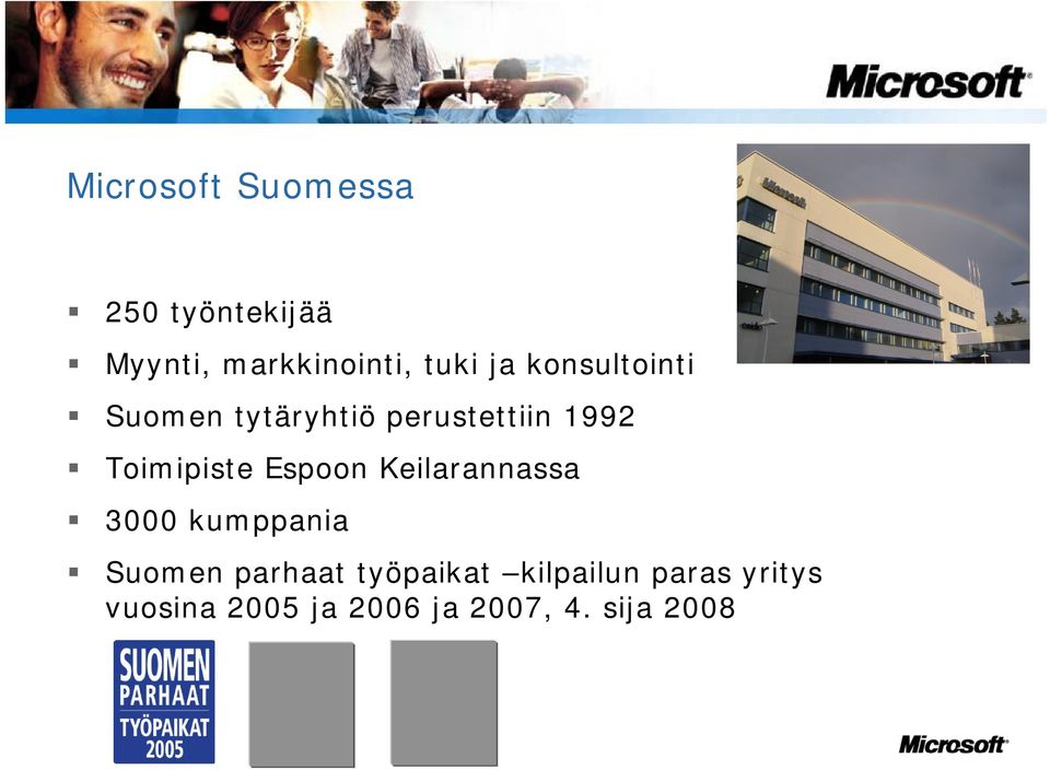 Espoon Keilarannassa 3000 kumppania Suomen parhaat työpaikat