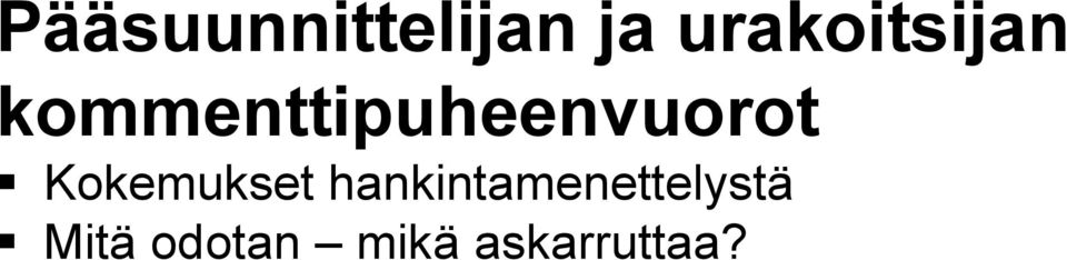 kommenttipuheenvuorot