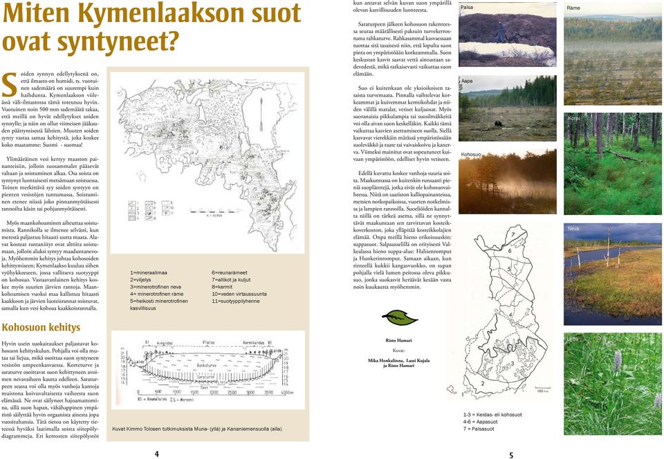 Vuotuinen noin 500 mm sademäärä takaa, että meillä on hyvät edellytykset soiden synnylle; ja näin on ollut viimeisen jääkauden päättymisestä lähtien.