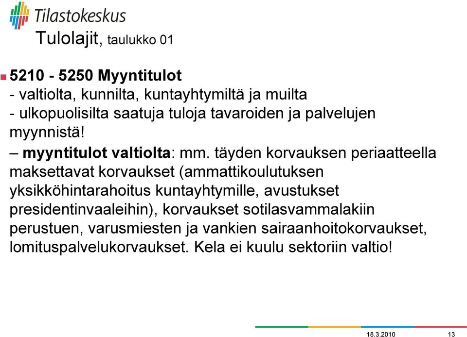 täyden korvauksen periaatteella maksettavat korvaukset (ammattikoulutuksen yksikköhintarahoitus kuntayhtymille, avustukset