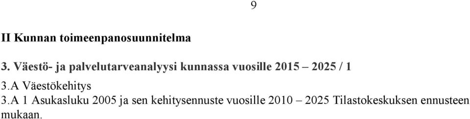 2025 / 1 3.A Väestökehitys 3.