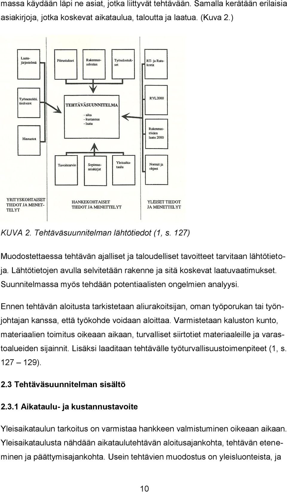 Suunnitelmassa myös tehdään potentiaalisten ongelmien analyysi. Ennen tehtävän aloitusta tarkistetaan aliurakoitsijan, oman työporukan tai työnjohtajan kanssa, että työkohde voidaan aloittaa.