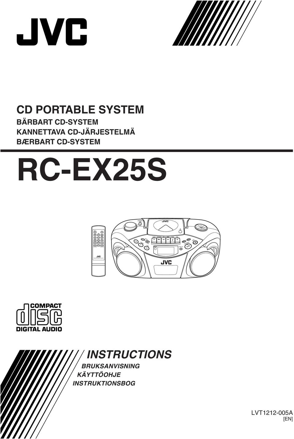 CD-JÄRJESTELMÄ BÆRBART CD-SYSTEM RC-EX25S PLAY CD