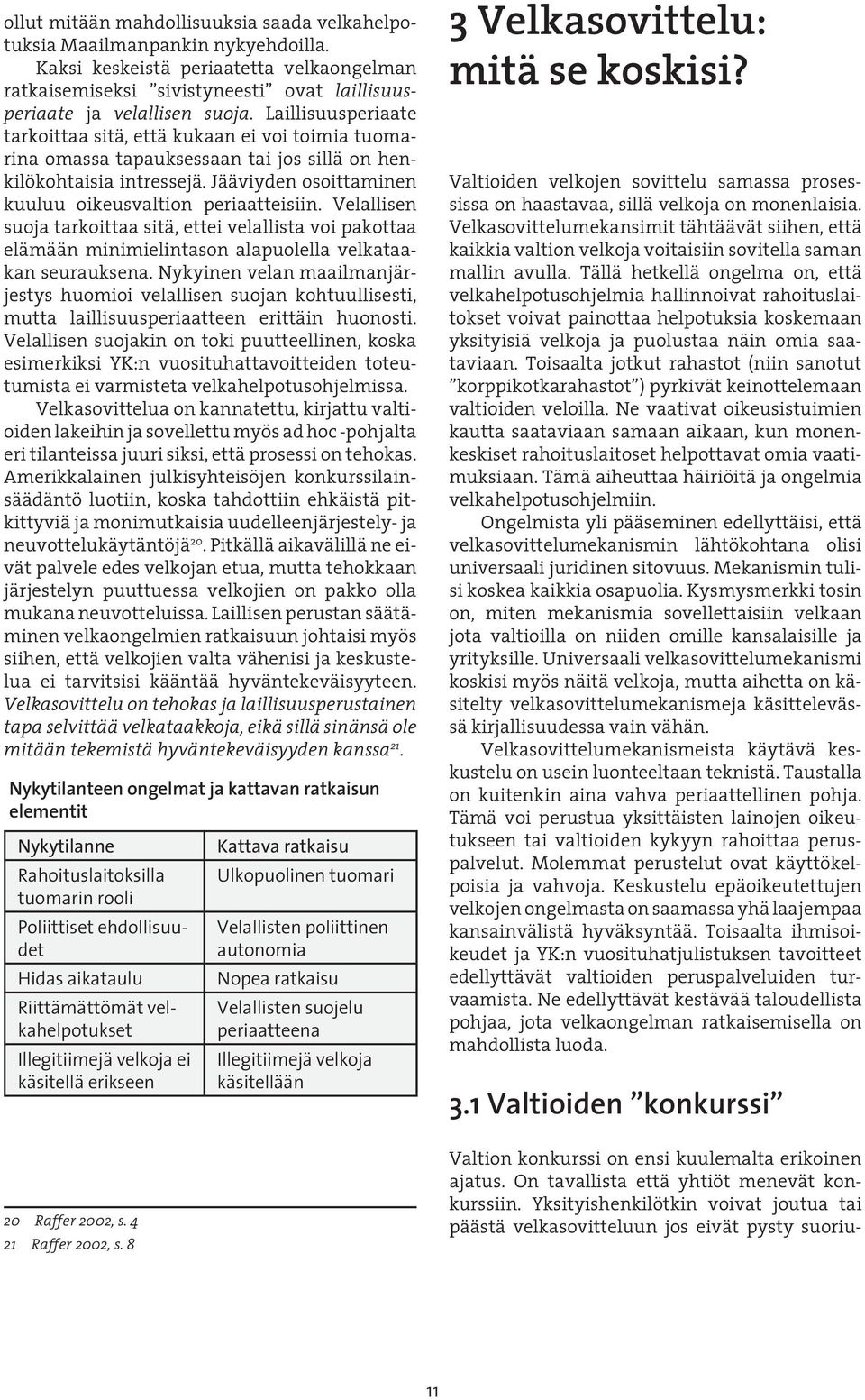 Velallisen suoja tarkoittaa sitä, ettei velallista voi pakottaa elämään minimielintason alapuolella velkataakan seurauksena.