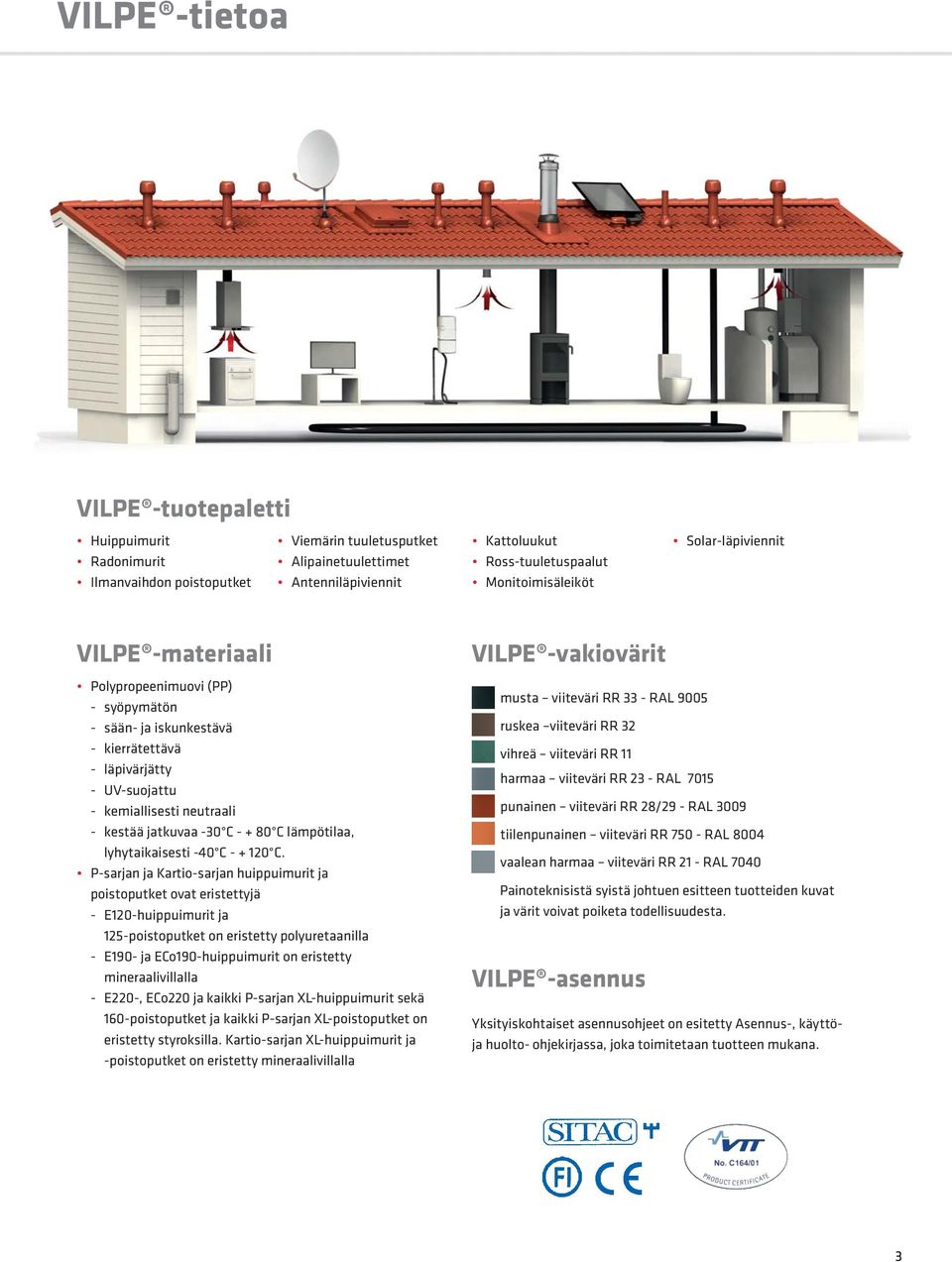 lyhytaikaisesti 40 C + 120 C.