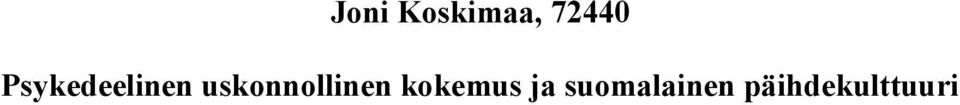 uskonnollinen kokemus