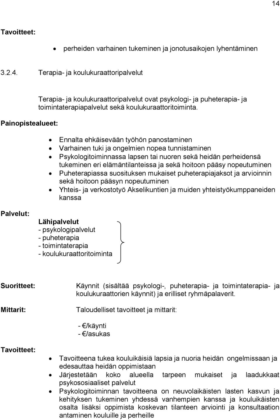 pääsy nopeutuminen Puheterapiassa suosituksen mukaiset puheterapiajaksot ja arvioinnin sekä hoitoon pääsyn nopeutuminen Yhteis- ja verkostotyö Akselikuntien ja muiden yhteistyökumppaneiden kanssa