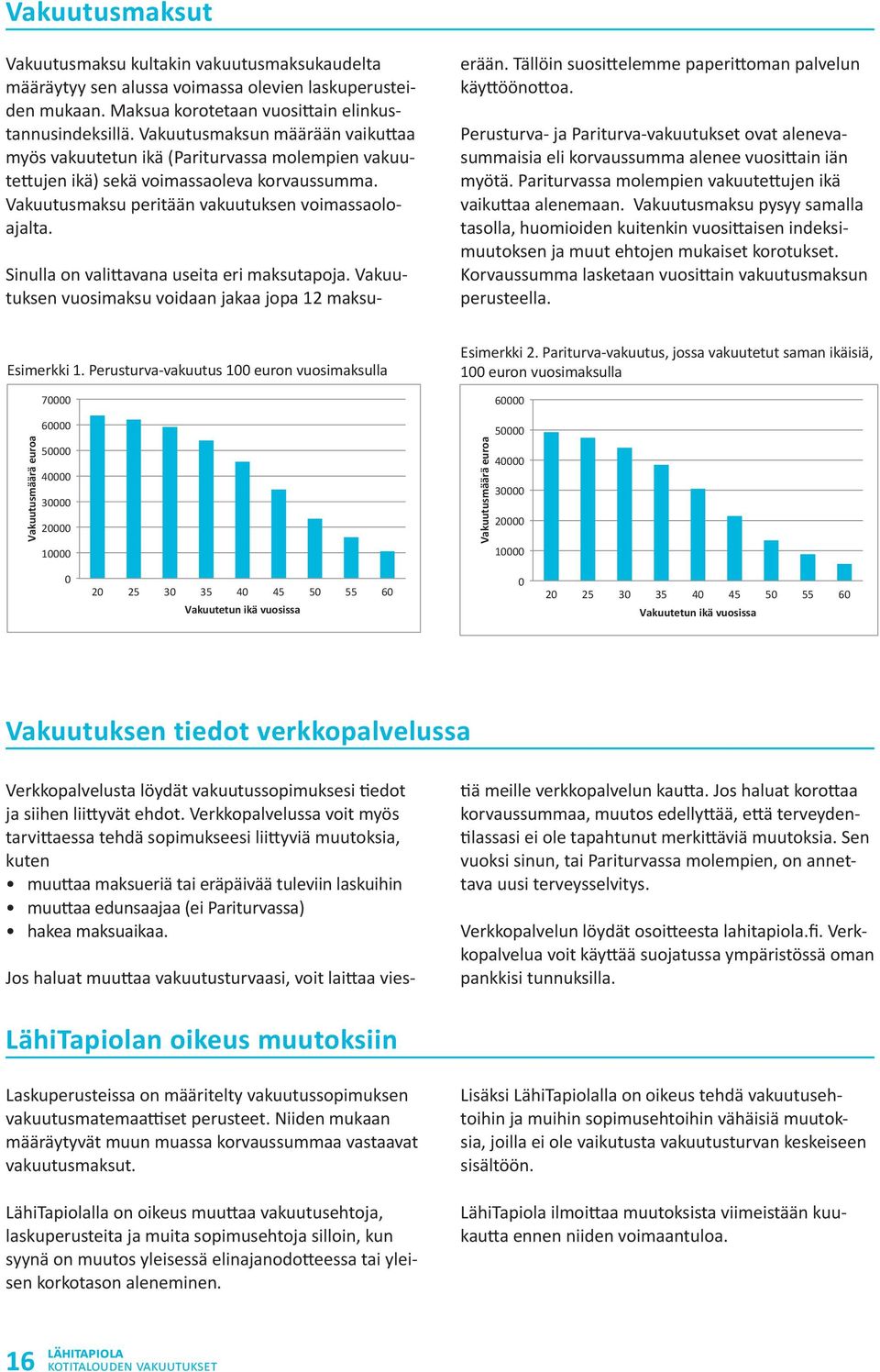 Sinulla on valittavana useita eri maksutapoja. Vakuutuksen vuosimaksu voidaan jakaa jopa 12 maksuerään. Tällöin suosittelemme paperittoman palvelun käyttöönottoa.