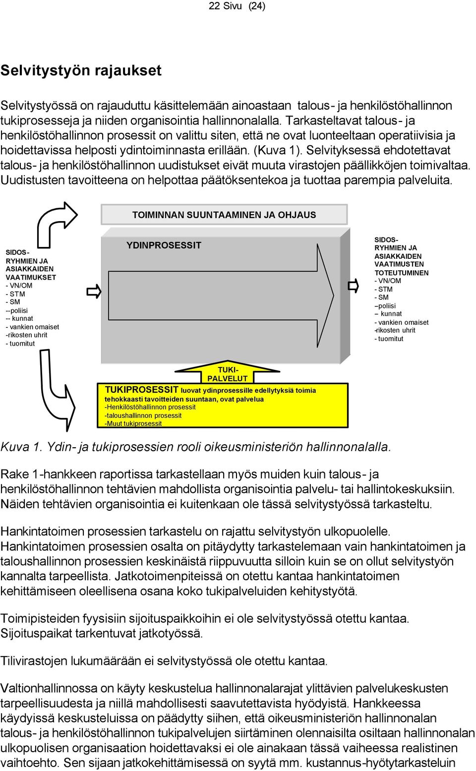 Selvityksessä ehdotettavat talous- ja henkilöstöhallinnon uudistukset eivät muuta virastojen päällikköjen toimivaltaa.