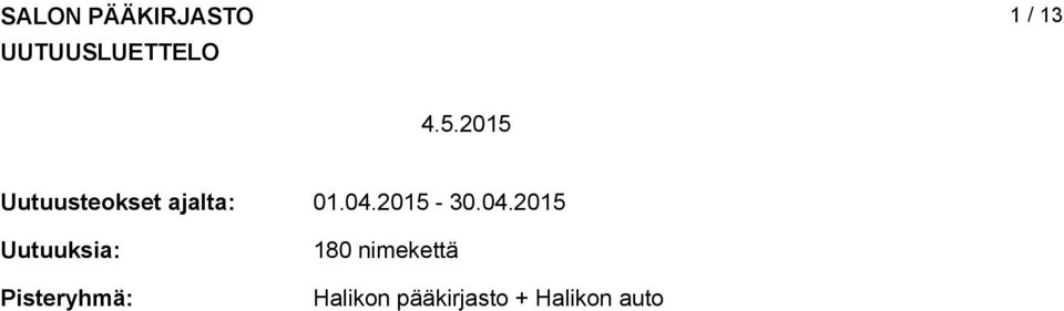 Pisteryhmä: 0.04.