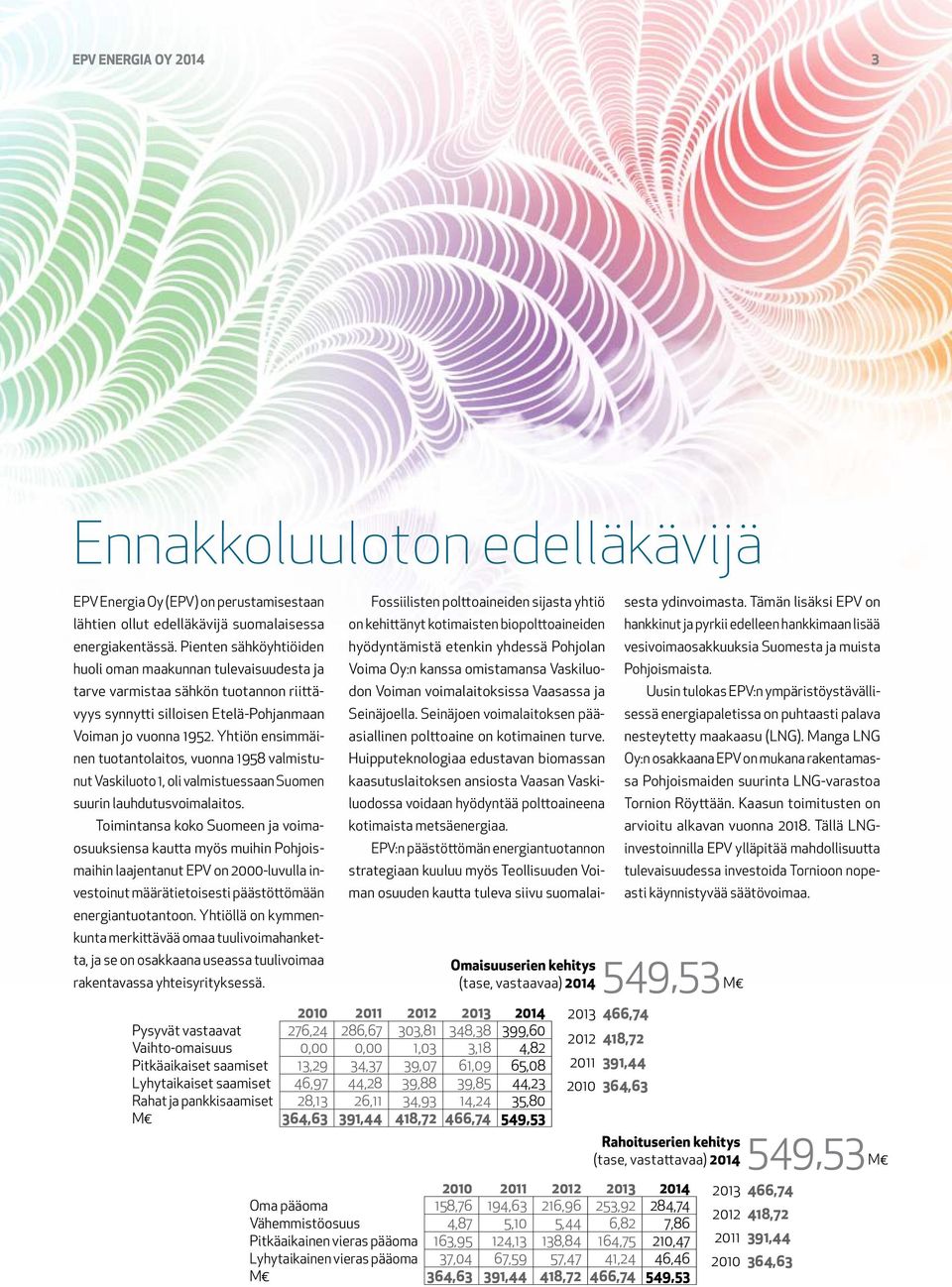 Yhtiön ensimmäinen tuotantolaitos, vuonna 1958 valmistunut Vaski luoto 1, oli valmistuessaan Suomen suurin lauhdutusvoimalaitos.