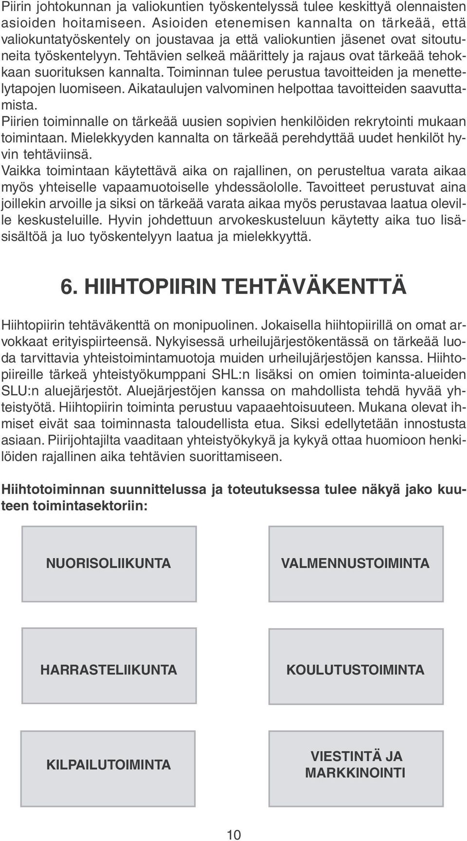 Tehtävien selkeä määrittely ja rajaus vat tärkeää tehkkaan surituksen kannalta. Timinnan tulee perustua tavitteiden ja menettelytapjen lumiseen.